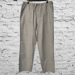 utcoco Qiuse Mens XL  Casual Loose Fit Straight-Legs Stretchy Waist Beach Pants
